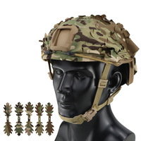 Housse de casque en polyester et coton de haute qualité, housse de casque tactique camouflage, accessoires de protection pour casque d'extérieur