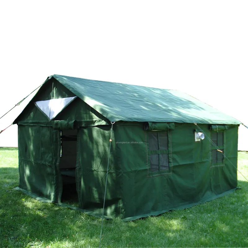 QX 10 Person Outdoor Waterproof Earthquake Relief Flood Fighting Canvas Tents