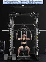 Machine Smith multifonctionnelle pour musculation, équipement de sport, machine Smith avec câble croisé, fitness, salle de sport à domicile