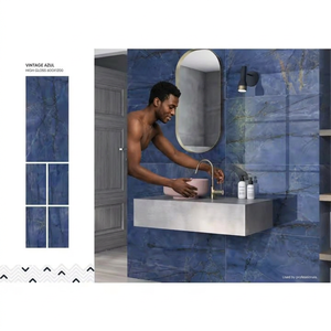 Vistaar Golden Portoro 600x1200mm Luxury Marble Look Glazed Porcelain Floor <b>Tiles</b> - Product Image 6