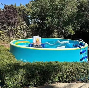 Xách tay Heavy - Duty trên mặt đất hồ bơi bền ngoài trời Drop Stitch Inflatable hồ bơi nước cho trẻ em & người lớn sân sau sử dụng - Product Image 3