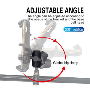 Soporte de brazo Flexible para teléfono móvil, varillas de 6cm, brazo de conexión doble, soporte portátil para teléfono móvil - Product Image 3