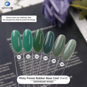 Base Coat Rigide Sans HEMA Prix Usine 15ML Couleur Forêt Brumeuse Base Caoutchouc Gel UV Vernis à Ongles Rigide Avec Logo Personnalisé - Product Image 4