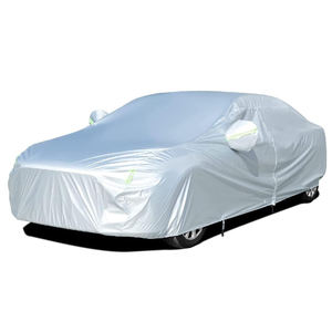 Housse de <span class=keywords><strong>voiture</strong></span> complète Pulato LT-CC-2 de haute qualité, 2 couches, fermeture éclair, imperméable/protection UV, prévention de la neige et de la glace, rejet de 99% des UV/90% des IR - Product Image 1