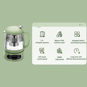 Usine nouvelle conception 1.8L théière en verre multifonctionnelle usine alimentation directe 800W bouilloire pour le contrôle de la température de l'eau bouillante - Product Image 5