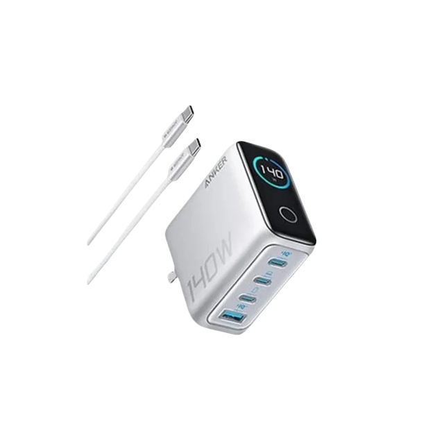 ZOLO 140W GaN 4-Port Charger B2697 for PPS Laptop (W, 4, PD 3.1) with USB-C Cable