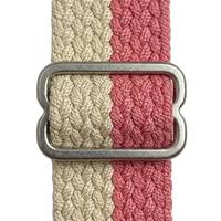 Bracelet de montre en sangle élastique tressée en polyester recyclé, accessoires de couture colorés extensibles personnalisés pour vêtements