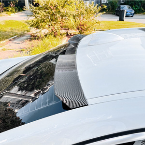 BMW 3 Series G20 Rear Trunk Spoiler Piano Black Carbon Fiber Texture ABS Ducktail 2019 <b>Model</b> - Product Image 1