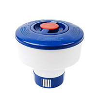 Distributeur de chlore flottant pour piscine en plastique, flotteur chlorinateur avec tablettes et pince