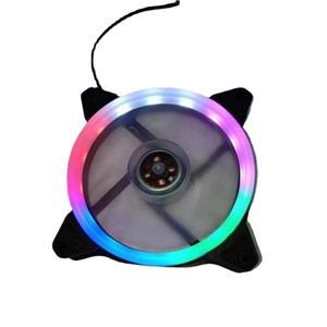 120x120x25mm RGB LED Fan 12V Computer Case Cooling Fan 3pin 4pin With Single Ring Light Effect - Product Image 5