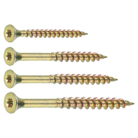 Lot en gros de 76 vis pour aggloméré robustes, assortiment en boîte à grille, outils de quincaillerie pour menuiserie et rénovation