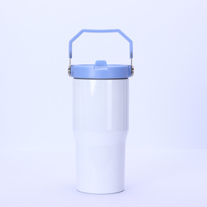Vaso Térmico de 20 oz con Asa y Pajita, Gran Capacidad, Acero Inoxidable 304, Aislado al Vacío, para Coche, Personalizable con Logotipo - Product Image 5