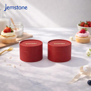 Caja Redonda de Cartón Kraft para Pasteles, Material Reciclable de Grado Alimenticio, Envase de Tubo de Papel para Pastel de Queso con Logotipo Estampado en Oro - Product Image 5