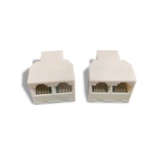 وصلة فاصلة شبكة 3 اتجاهات Cat5E Cat6 RJ45, موصل فاصلة شبكة RJ45 أنثى إلى 2 RJ45 أنثى كابل Lan إيثرنيت ، مقرنة فاصلة - Product Image 3