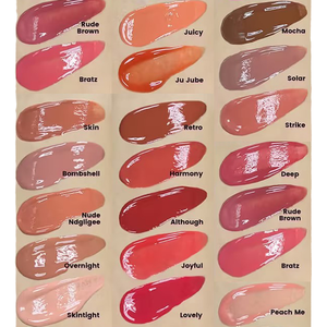 MLM Bajo MOQ, Crea tu Propio Maquillaje Mineral, Lápiz Labial Nude Resistente al Agua, Marca Privada, Larga Duración, Brillo Líquido Mate Vegano Personalizado - Product Image 4