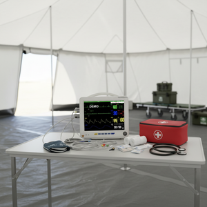 Monitor Tanda Vital Pasien ICU Rumah Sakit Multi Parameter Genggam yang Dapat Dipasang di Dinding, Monitor Pasien Jantung Portabel - Product Image 3