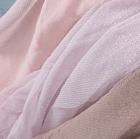 Tissu en maille respirant à motif ondulé rose 19 g/m², séchage rapide, pour robes et jupes plissées pour femmes, tissu en mousseline 100 % polyester