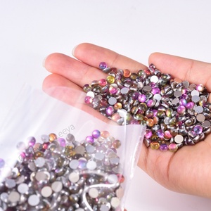 Nouveaux strass en verre non thermocollants Aurora Blanc SS6 SS8 SS10 SS12 SS16 SS20 Larmes de Sirène pour Nail Art 2023 - Product Image 1