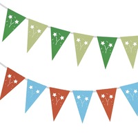 Divertido Banner Triangular de Plástico de Colores Brillantes para Fiestas, Decoración Reutilizable y Portátil para Graduación, Año Nuevo
