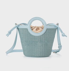 Sacs de voyage tissés, sacs seau, sacs de plage à bandoulière, sacs seau, sacs pour femmes en herbe et bambou - Product Image 2