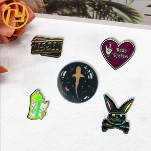 All'ingrosso personalizzabile antico 2D spille <span class=keywords><strong>Ata</strong></span> Design in acciaio inossidabile in lega di zinco alla moda spille vuote per Halloween - Product Image 4