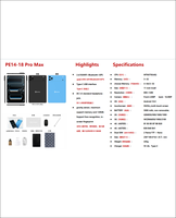 Tablet Android PE14-18 Pro Max 11 Inci Kustom, MTK6750 4G LTE dengan Aksesoris Lengkap, Mini Komputer 5000mah
