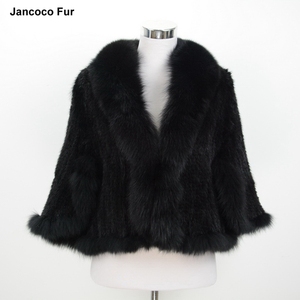 Wholesale Luxurious Mink Fur Poncho Wedding Fur Shawls Bride Fur <strong>Cape</strong> <strong>Coat</strong> <strong>Women</strong> - Product Image 6