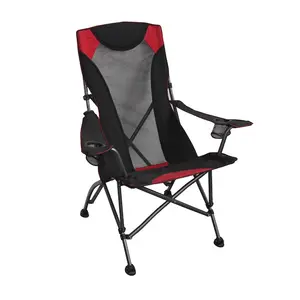 Silla de playa reclinable plegable de malla alta con bolsa de transporte para arena Camping Lawn Concert Travel Festival