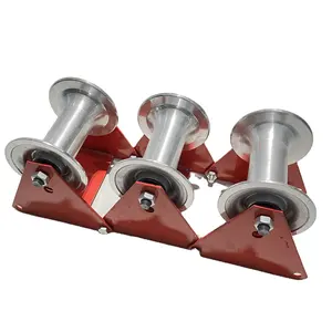 three Steel Cable Pulley Block and Tackle, Cable Roller And Pulley three row cable laying tools pulley triple