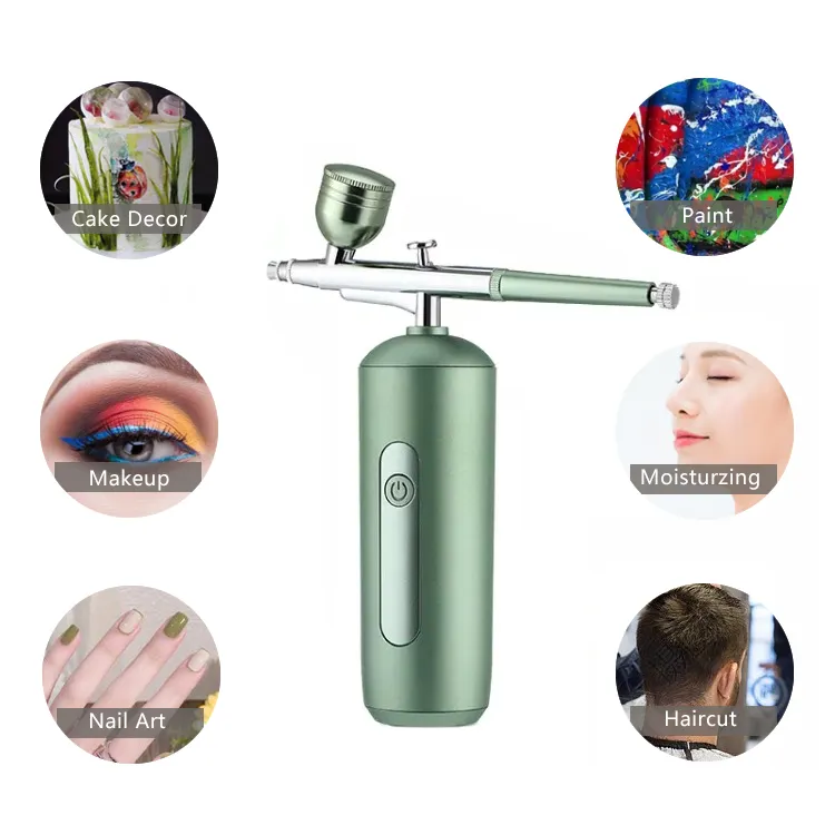 Mini Kapper Cordless Airbrush Spray Nagels Taart Verf Foundation Make-Up Compressor