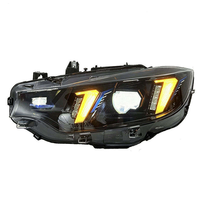 SJC USA STOCK LOCAL pour BMW Série 4 F32 F80 F82 F33 F36 2013-2019 Phares Snake-eye Tricolores Blanc & Jaune & Ambre en Gros
