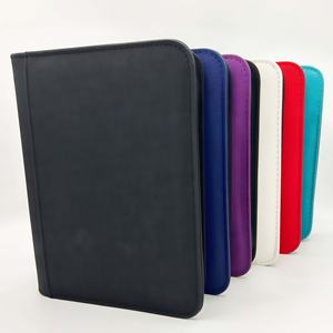 Album Fotografico Personalizzato in PU <span class=keywords><strong>con</strong></span> Supporto a Cavalletto, Raccoglitore a 4 Tasche per Carte Collezionabili, Album Porta Biglietti da Visita <span class=keywords><strong>con</strong></span> <span class=keywords><strong>Cerniera</strong></span> - Product Image 5