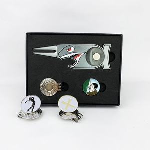 Outil de réparation de divots de golf en alliage de zinc multifonctionnel avec clip de fixation, marqueur et ensemble d'étiquettes de balle pour golfeurs - Product Image 2