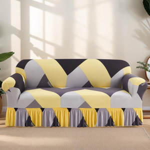 Fundas de Sofá Elásticas con Patrón Geométrico de Alta Calidad, Fundas de Poliéster y Elastano Estampadas para Sofás de 3, 2 y 1 Plaza - Product Image 4