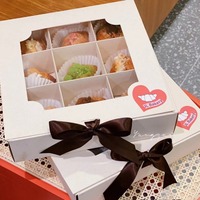 Boîtes à cupcakes 9 trous avec fenêtre, emballage cadeau pour muffins, boîtes pliables en papier pour mini-gâteaux de mariage, donuts, desserts, vente en gros