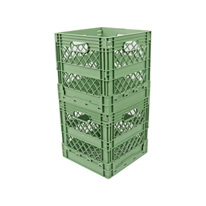 JOIN Heavy Duty Collapsible Plastic Crate Stackable Square <strong>Folding</strong> <strong>Storage</strong> <strong>Box</strong> for Warehouse Logistics and Distribution - Product Image 1
