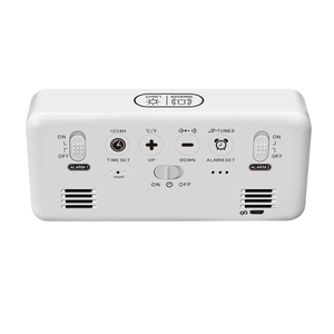 Xách tay gương HD LED hiển thị với thời gian/nhiệt độ/Chức năng hiển thị cổng USB sạc kỹ thuật số Đồng hồ báo thức - Product Image 5