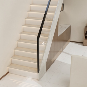 Azulejos de Porcelana Antideslizantes para <span class=keywords><strong>Escaleras</strong></span>, Estilo Contemporáneo, para Interiores, de 470x1200 mm, Color Gris, para <span class=keywords><strong>Escaleras</strong></span> de Villas, Económicos - Product Image 5