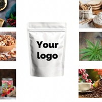 Bolsas de Mylar Mate Personalizadas con Logotipo Impreso para Envasado de Alimentos, con Cierre Zip, Grado Alimenticio, Color Personalizado para Alimentos para Mascotas, Alimentos Enlatados, Gelatina