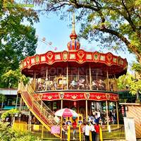 Manège à deux étages de 88 places, manège de fête foraine, équipement d'amusement certifié CE