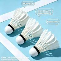 Volants de badminton professionnels légers et durables en plumes de canard hybrides, avec tête en liège sandwich haute élasticité, pour tournois d'équipes