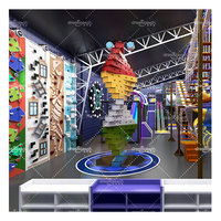 Dream Catch Custom 1000 Sqm Commercial Large Adventure Sport Trampoline Park Soft Play Aire de jeux intérieure pour enfants avec grands toboggans