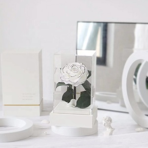 Ingrosso conservato stabilizzato Rose secche conservate in acrilico scatola di fiori per il regalo - Product Image 3