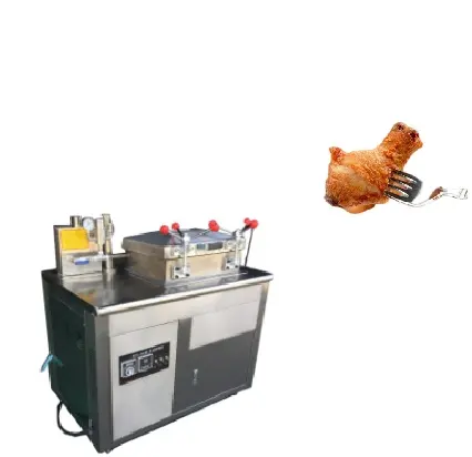 औद्योगिक स्वत: वाणिज्यिक गहरी फ्राइड मांस खस्ता चिकन सोने का डला पंख पैर चिकन खाना पकाने मशीन तलने के लिए उत्पादन