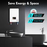 Chauffe-eau électrique instantané 110V 220V norme américaine 3500W/5500W, température constante, chauffage rapide pour salle de bain
