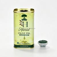 Boîte en fer blanc carrée personnalisée de 175-250 ml pour huile d'olive, huile de truffe, huile de citron, huile de noix, huile d'avocat, huile de tournesol, emballage scellé de qualité alimentaire