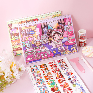 Colección <span class=keywords><strong>de</strong></span> regalos exquisitos <span class=keywords><strong>para</strong></span> niños, libro <span class=keywords><strong>de</strong></span> liberación <span class=keywords><strong>de</strong></span> libros, patrón <span class=keywords><strong>de</strong></span> dibujos animados <span class=keywords><strong>para</strong></span> <span class=keywords><strong>niñas</strong></span>, cuaderno colorido al por mayor - Product Image 3