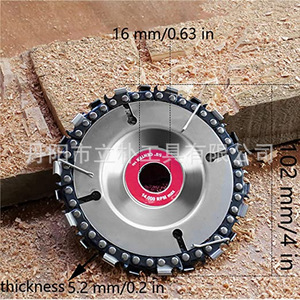 Disque de sculpture sur bois Mr Drill, 4 pouces, axe de 5/8 pouces pour meuleuse d'angle, acier au carbone, bleu - Product Image 5