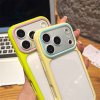 Coque de protection pour appareil photo en gel PC, étui tendance anti-rayures en TPU PC, coque en acrylique pour iPhone 18 17 16 15