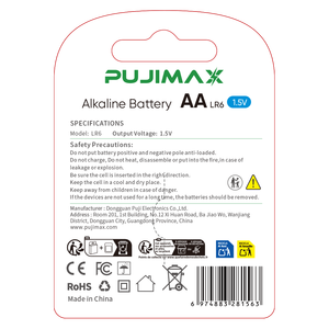 PUJIMAX 4 stuks/verpakking LR6 AA 1.5V Alkaline batterijen, langdurige droge batterij voor huishoudelijke apparaten, OEM ODM bulk levering, CE gecertificeerd - Product Image 2